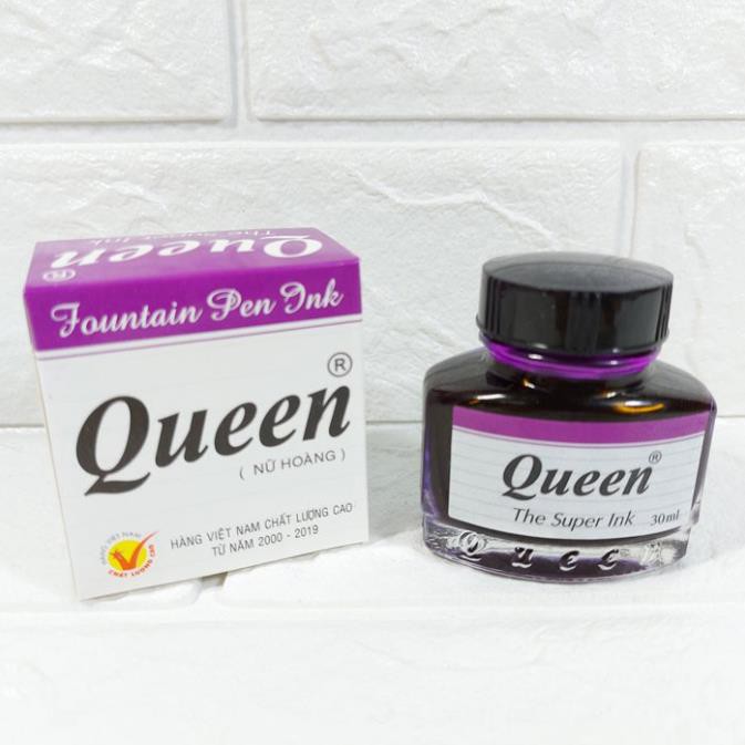 Mực viết bút máy Queen tím - đen