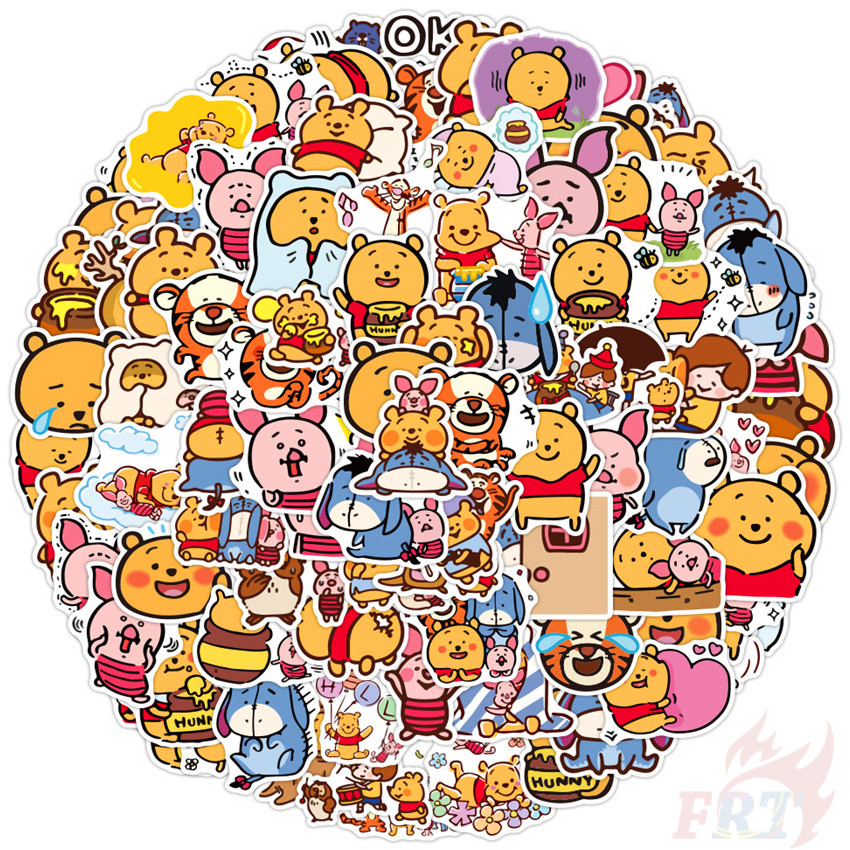 DISNEY Set 100 Miếng Dán Hoạt Hình Dễ Thương