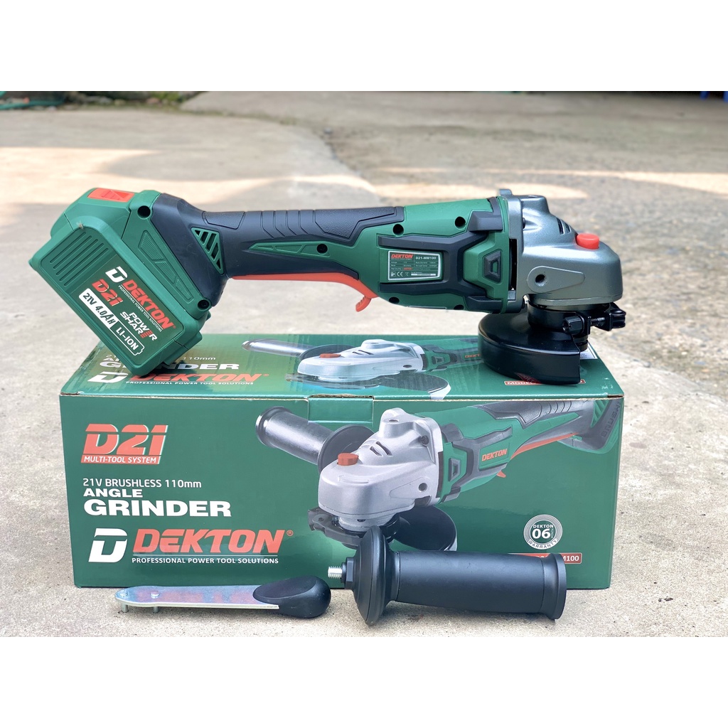 Máy Mài Góc 100mm Dekton Motor Brushless /Tặng Kèm 1 Pin 4aH Khi Mua Combo /  D21-MM100