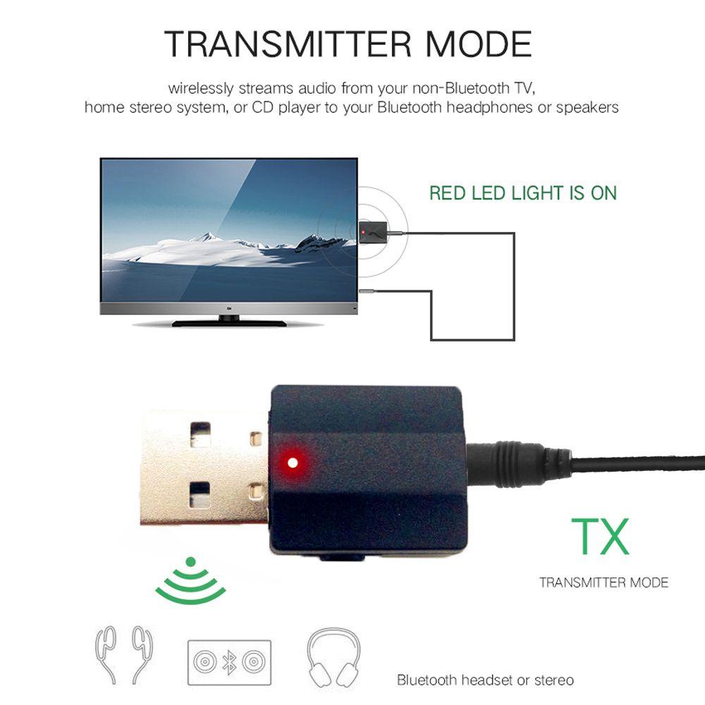 Thiết Bị Nhận Tín Hiệu Âm Thanh Bluetooth 5.0 2 Trong 1 Giắc Cắm 3.5mm