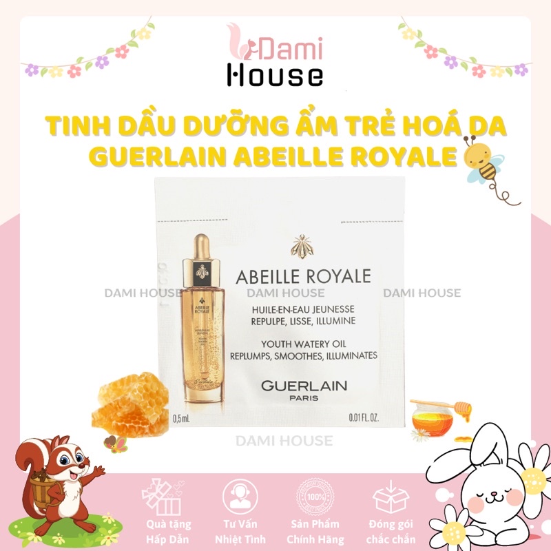 Dầu dưỡng ẩm trẻ hoá da Guerlain Abeille Royale Face Treatment Oil 0.5ml