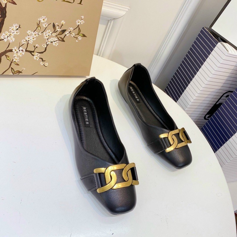 GIÀY BÚP BÊ PHỐI XÍCH SIÊU ĐẸP