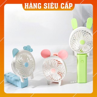 Quạt Cầm Tay Mini | Quạt Mini Cầm Tay Sạc Điện Hello Kitty Gấp Gọn -  Cực Tốt [Hàng Xịn]