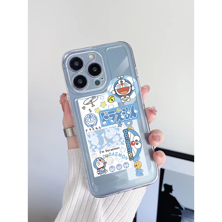 Ốp Điện Thoại TPU Gel Đệm Khí Chống Rơi Hình Doraemon Cho Samsung Galaxy S22 Plus Note 20 Ultra 10 S21 FE S20