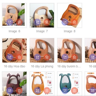 Đàn lyre 16 dây 19 dây đàn hạc tặng cây chỉnh dây âm vang hay
