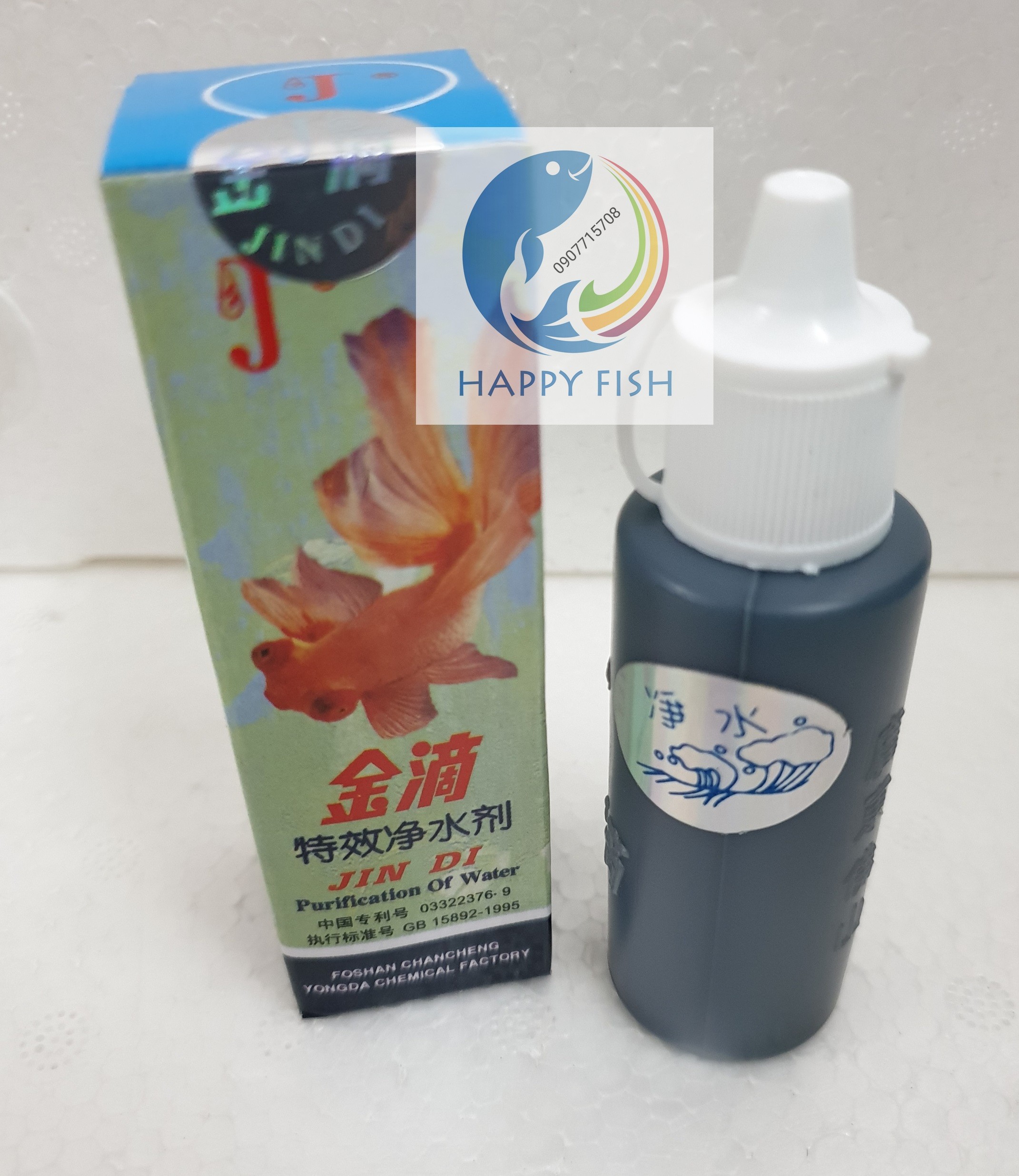 Dung Dịch làm trong nước Jindi 30ml | 60ml cho hồ cá, bể cá