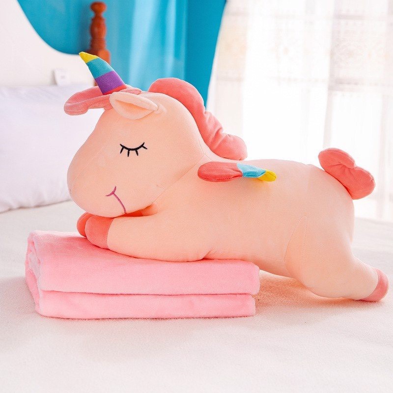 Gấu bông ngựa pony ôm ngủ TINA kì lân 1 sừng unicorn thú nhồi bông dễ thương cho bé