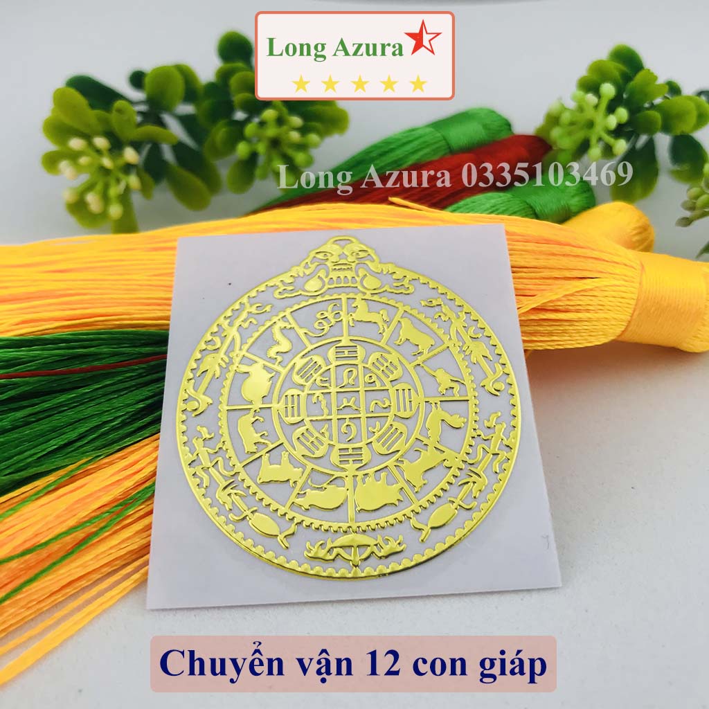 Linh phù dán điện thoại combo 4 miếng, may mắn, thần tài, bình an, lá may mắn phong thủy, tài lộc, tình duyên