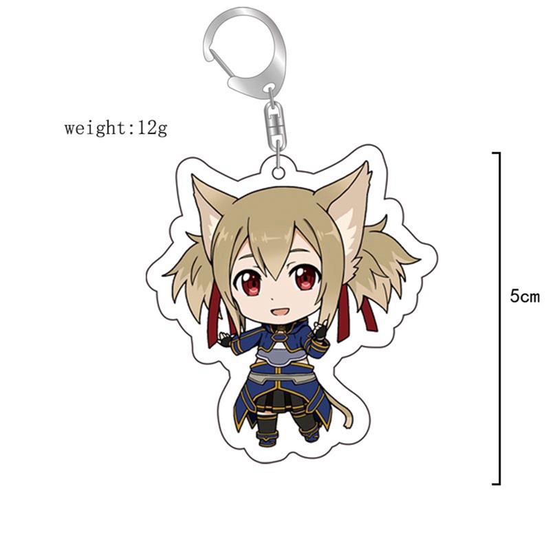 Móc Khóa Hình Nhân Vật Hoạt Hình Sword Art Online Yuuki Asuna Dễ Thương