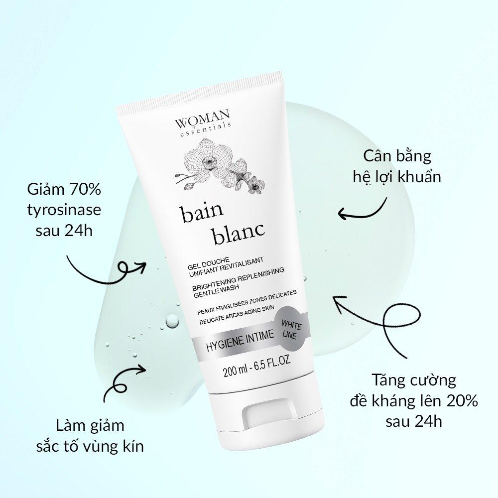 Gel vệ sinh giảm sắc tố vùng kín Woman Essentials Bain Blanc 200ml