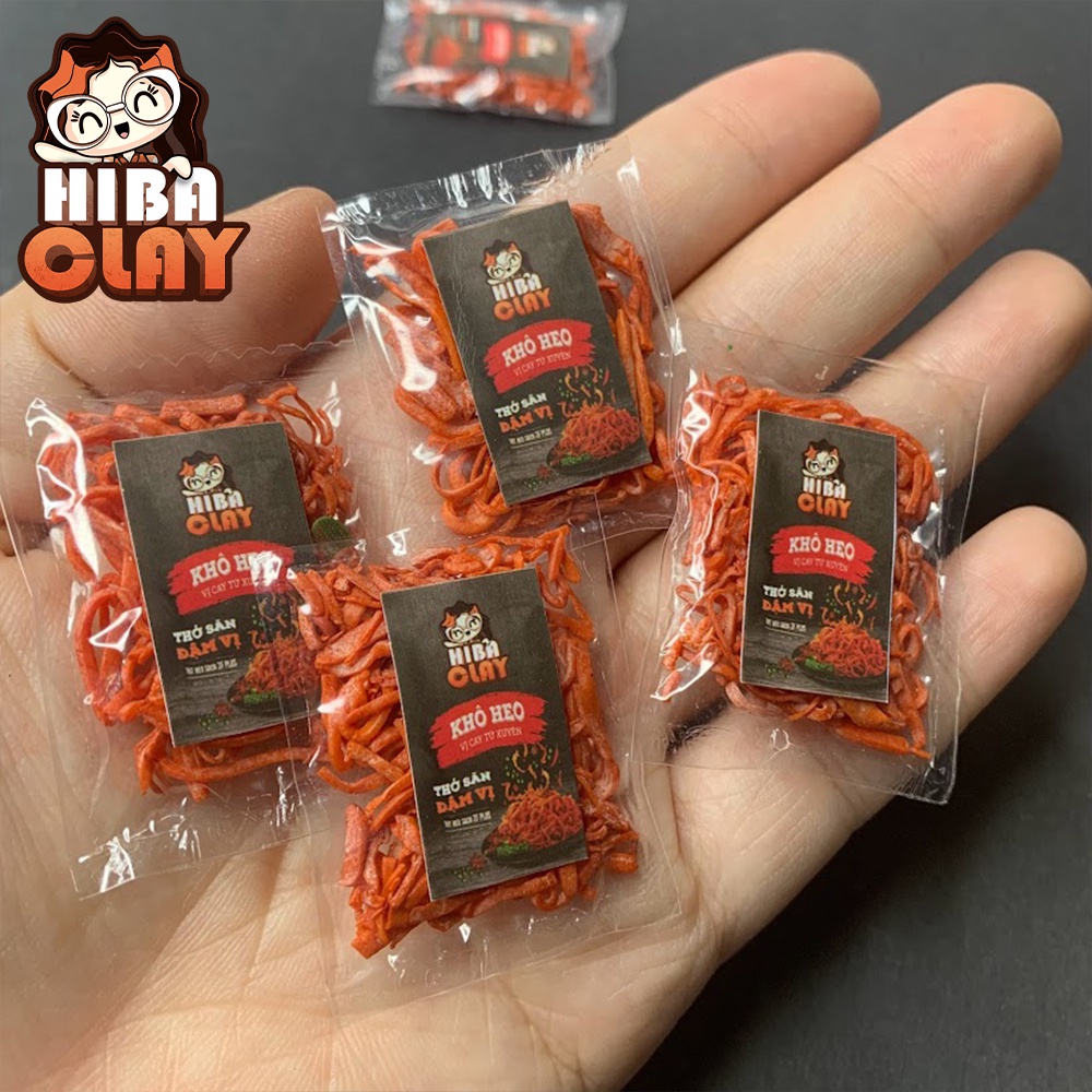 Mô hình 1 gói khô heo, Mini Food, đồ ăn tí hon , đồ ăn mini mô hình cho búp bê DIY