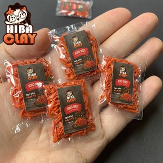 Mô hình 1 gói khô heo, Mini Food, đồ ăn tí hon , đồ ăn mini mô hình cho búp bê DIY