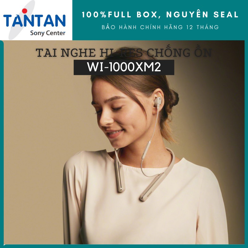 Tai Nghe BLUETOOTH HI-RES CHỐNG ỒN Sony WI-1000XM2 |DSEE HX - HD Noise Cancelling QN1 - Sense Engine - Xuất xứ: Malaysia