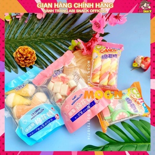 Kẹo dẻo Bông Gòn Marshmallow Gói Mini Trái Tim/Dưa Hấu/Kem/Xoắn dài