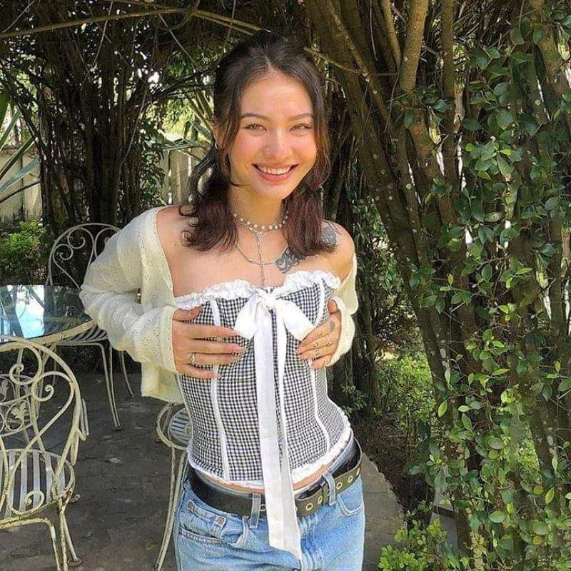Áo ống thắt nơ