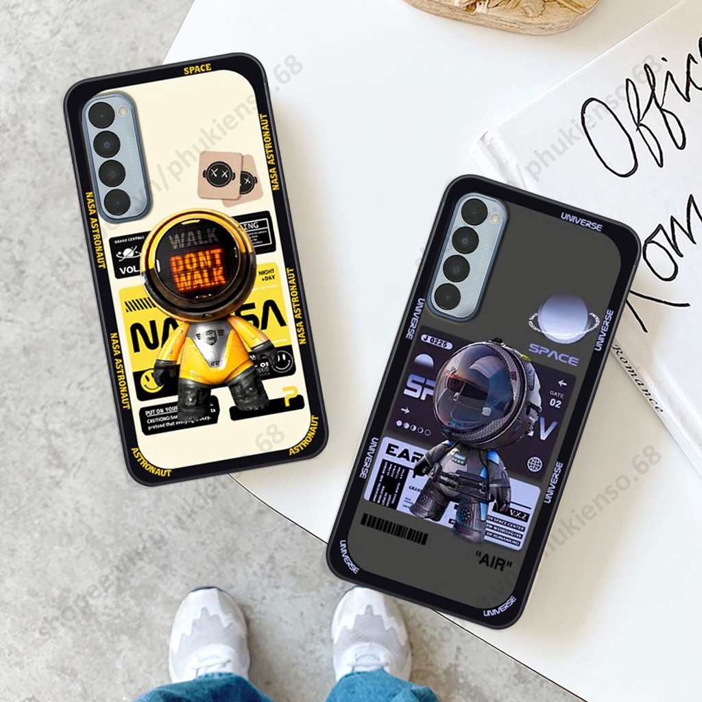 Ốp lưng Oppo Reno4 / Reno4 Pro / Reno 4 hình người máy, robot nasa đáng yêu dễ thương