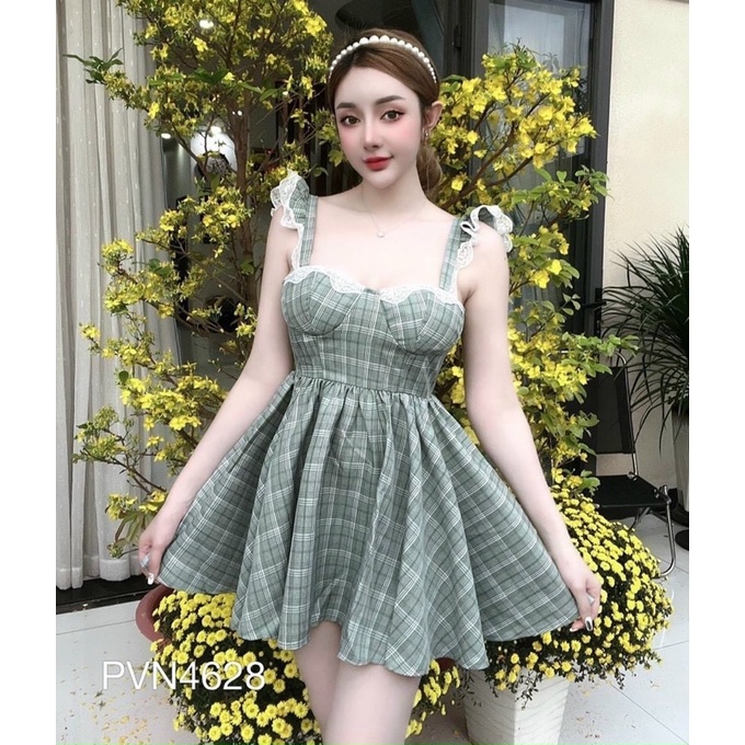 Đầm 2 dây cánh tiên bigsize 50-90kg
