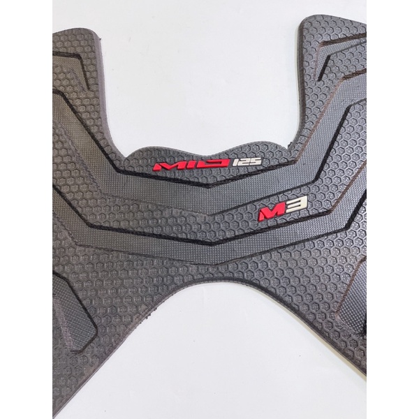 Thảm để chân xe Mio125 M3 mẫu sọc indo, thảm lót sàn Mio dày dặn vừa khít với xe