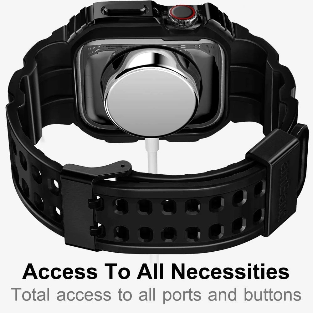 Ốp bảo vệ đồng hồ jansin thích hợp cho Apple Watch Band 8 45mm 41mm 44mm 40mm 42mm 38mm iwatch series 8 7 6 SE 5 4 3