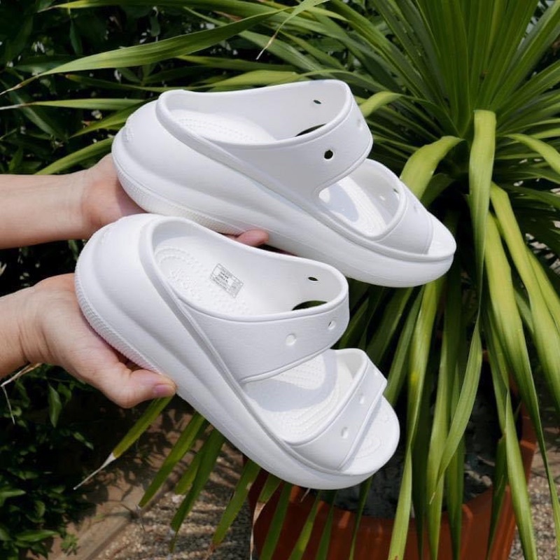 Dép sục độn đế 5cm 2 quai Cross