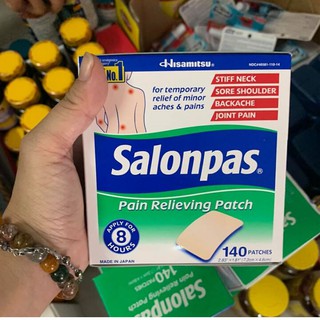 [Nhập Mỹ] Cao Dán SALONPAS MỸ 1 hộp 140 miếng