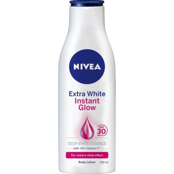 Sữa dưỡng thể dưỡng trắng NIVEA giúp sáng da tức thì & chống nắng (200ml)