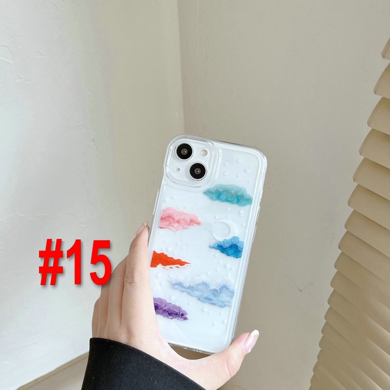 Vivo Y21 2021 Y33S Y21S Y21T Y20 Y20i Y20SG Y20S G Y12S 2021 Y12A Y17 Y15 Y12 U10 Y12i Y3S Y72 Y52 Y19 5G Y52S Y31S S1 X50 V15 V20 Pro Fine Hole Colorful Moon planet Clouds Space Case Clear Shockproof Soft Phone Back Cover JSCK 15
