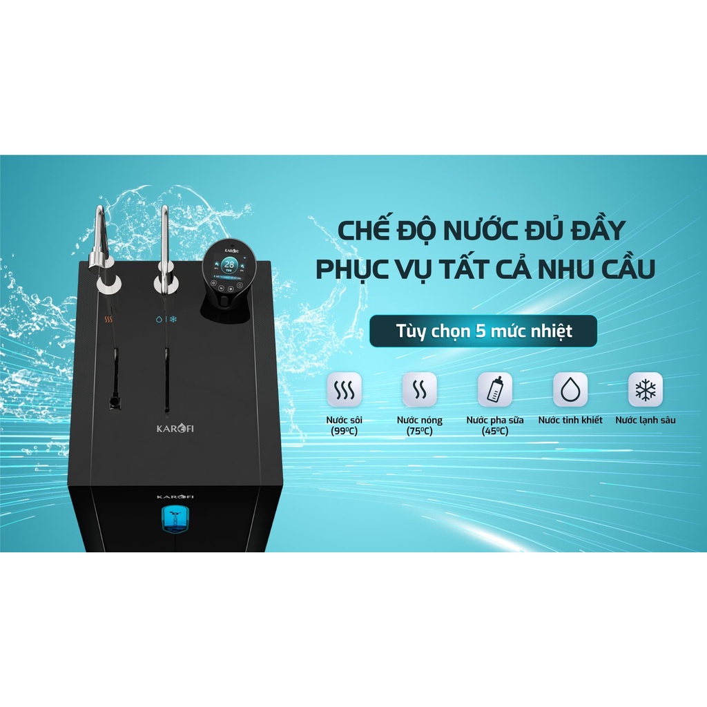 Máy lọc nước nóng lạnh Hydro-ion công nghệ điều khiển giọng nói KAE-S85 Plus - Bảo hành 36 tháng