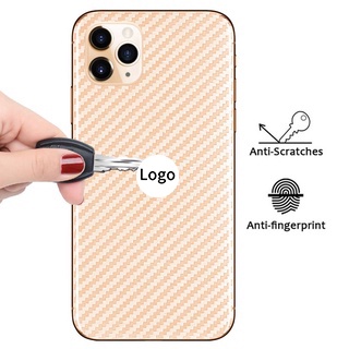 Carbon Fiber Back Protector For iPhone 11 12 Pro Max Mini Phone Stickers Film for iPhone 7 8 Plus X XS Max XR SE 2020 2022 SE3 Mobile Accessories