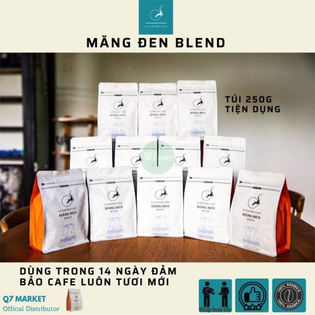Cà phê Robusta rang xay, thơm ngon hương vị đậm đà, ca phe phin, cold brew Măng Đen Blend coffee, q7market | BigBuy360 - bigbuy360.vn
