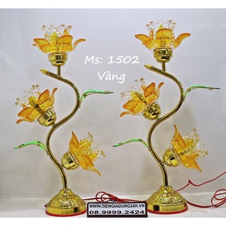 ĐÈN THỜ LED CAO CẤP 1502 CHỮ S (48cm) 1 CẶP