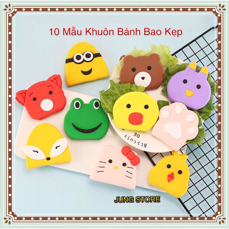 Khuôn bánh bao kẹp hình con vật nhiều mẫu đáng yêu, dụng cụ tạo hình bánh bao lạ mắt