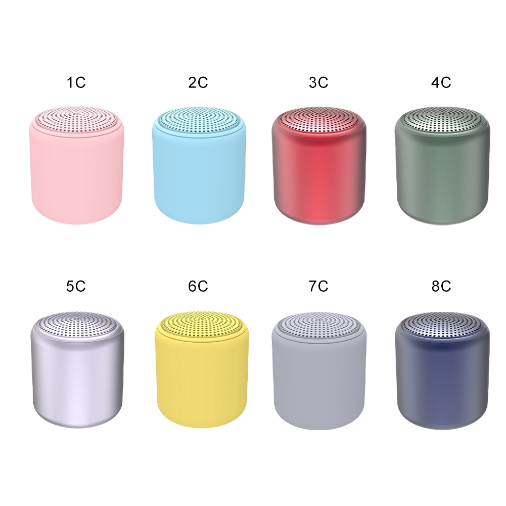 Loa bluetooth nhỏ hình tròn màu bánh Macaron xinh xắn