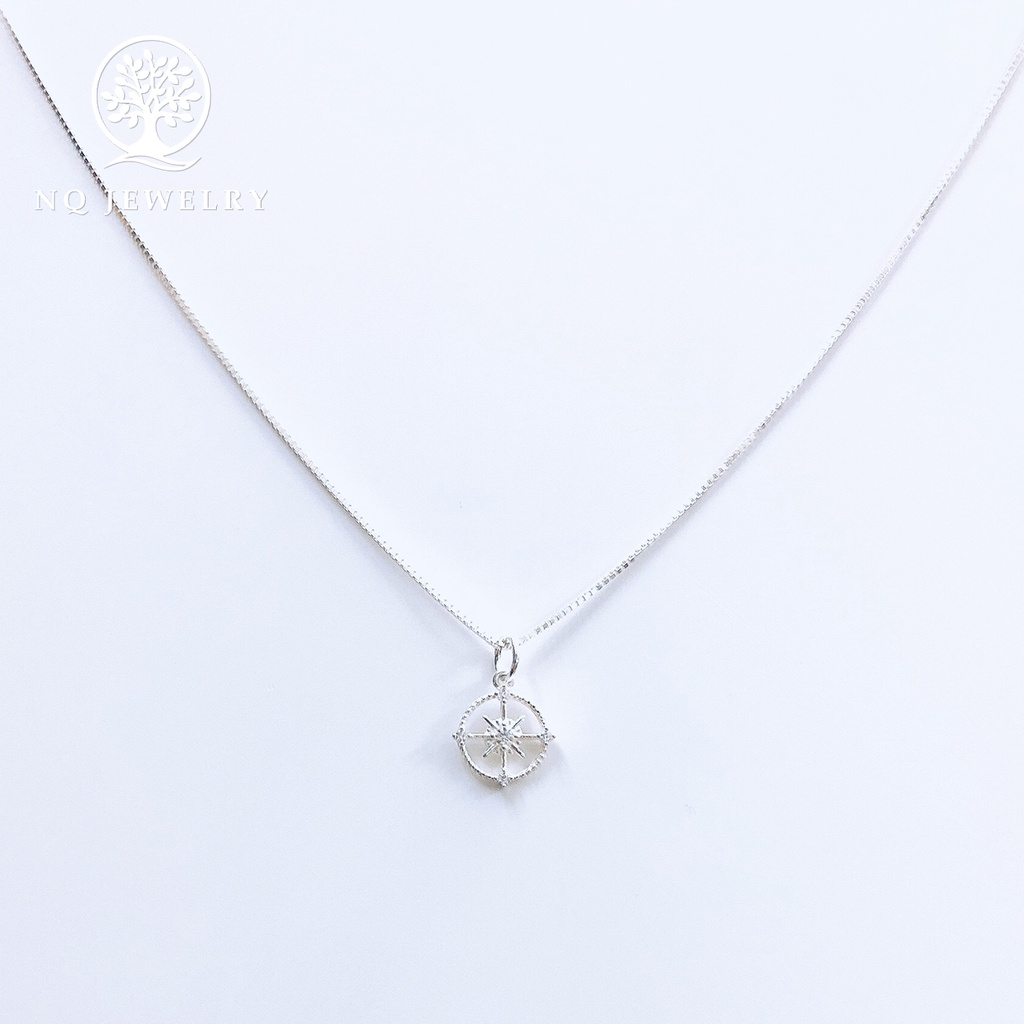 Dây chuyền bạc mặt la bàn - NQ Jewelry