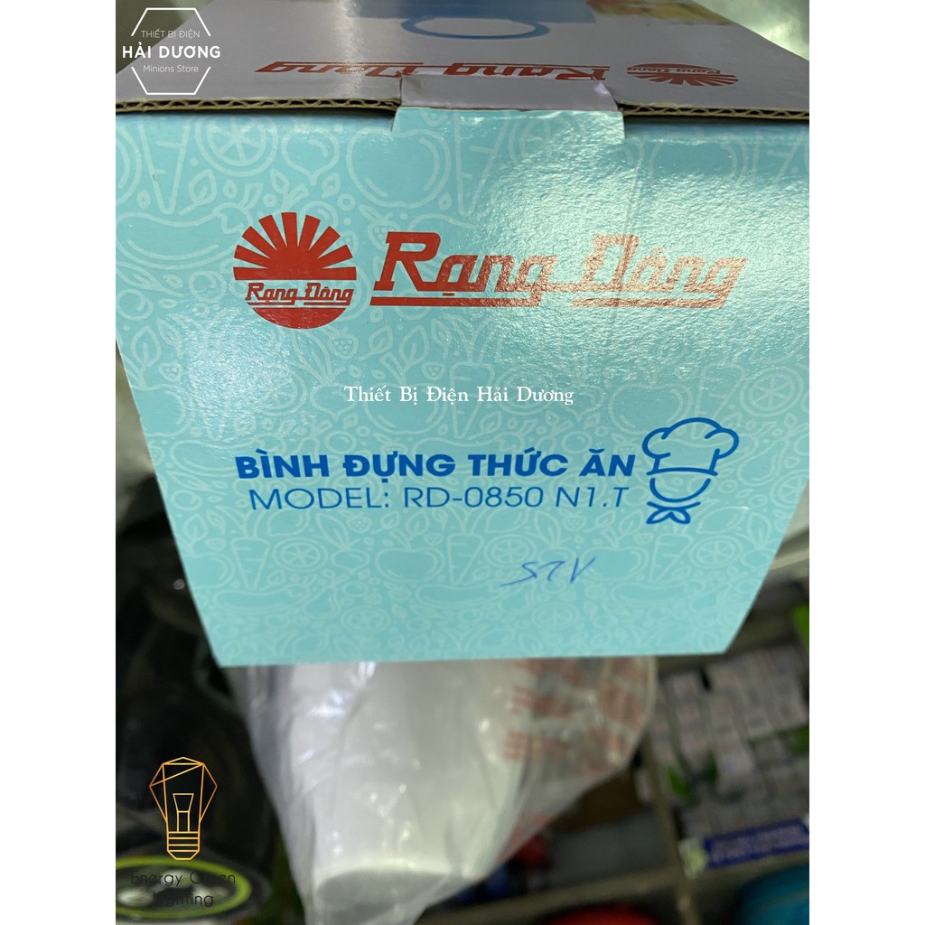 Bình Đựng Thức Ăn Giữ Nhiệt Rạng Đông RD 0850 N1.T - Màu Random - Bảo hành 12 tháng