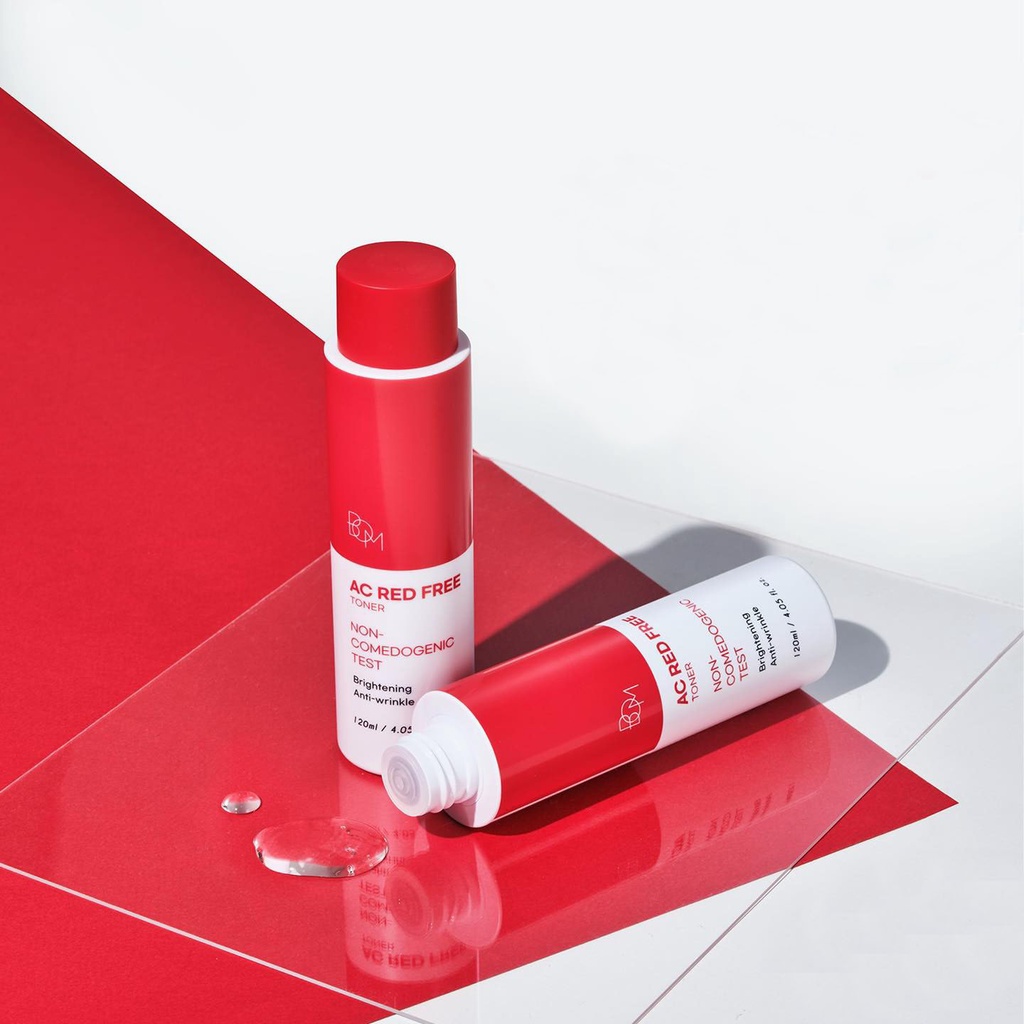 BOM nước cân bằng sáng da ngừa mụn AC Red Free Toner 120ml