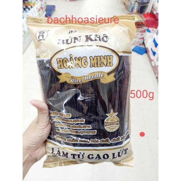 1 GÓI Mì bún/phở gạo lứt Hoàng Minh 500G