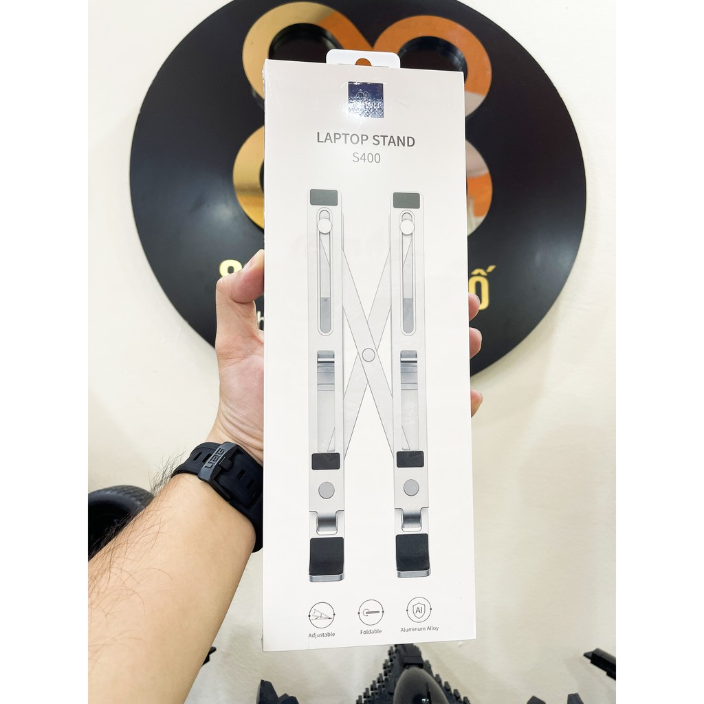 Giá đỡ Aluminum Wiwu S400 cho Macbook và Laptop 13 inch đến 15.5 inch chính hãng