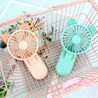 Quạt cầm tay mini ❤️Kẹp điện thoại ❤️ 5 cánh Pin sạc tích điện cổng USB