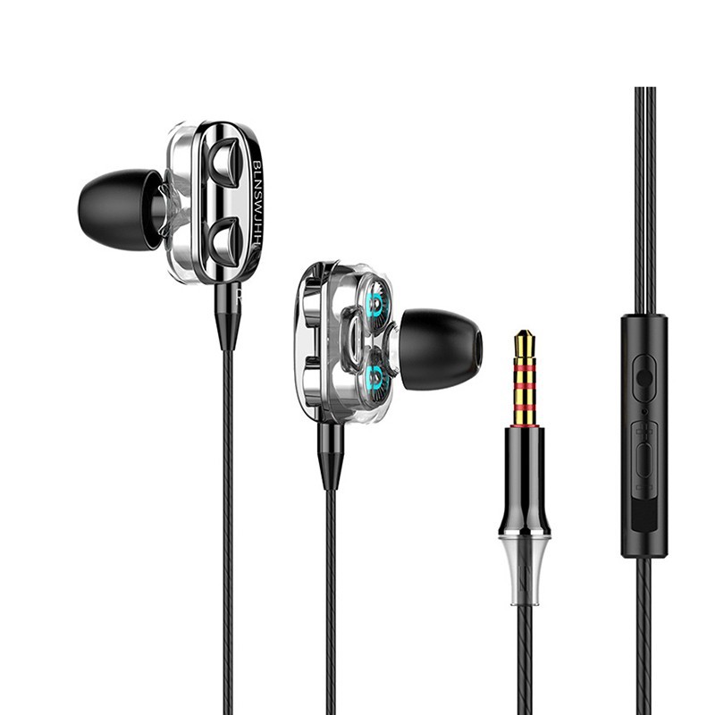 Tai nghe nhét trong 4D âm siêu trầm có dây giắc cắm 3.5mm | BigBuy360 - bigbuy360.vn