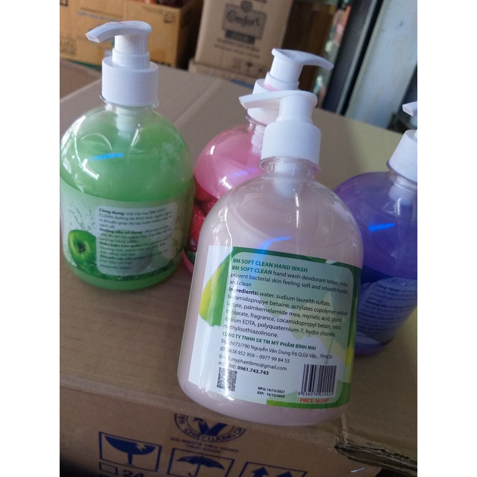 NƯỚC RỬA TAY BMSOFTCLEAN 500ML GIÁ SỈ