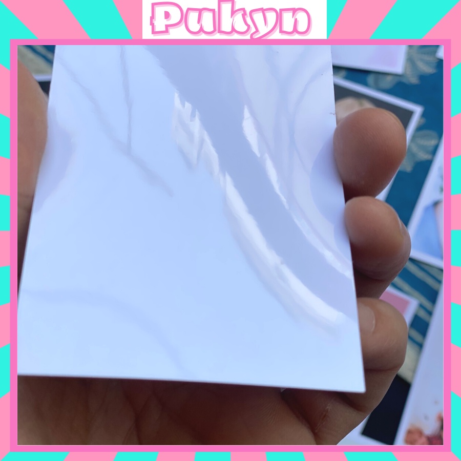 In ảnh theo yêu cầu để ví để bóp album cầm tay KT 5x7 cm ép plastic 2 mặt Pukyn AV01