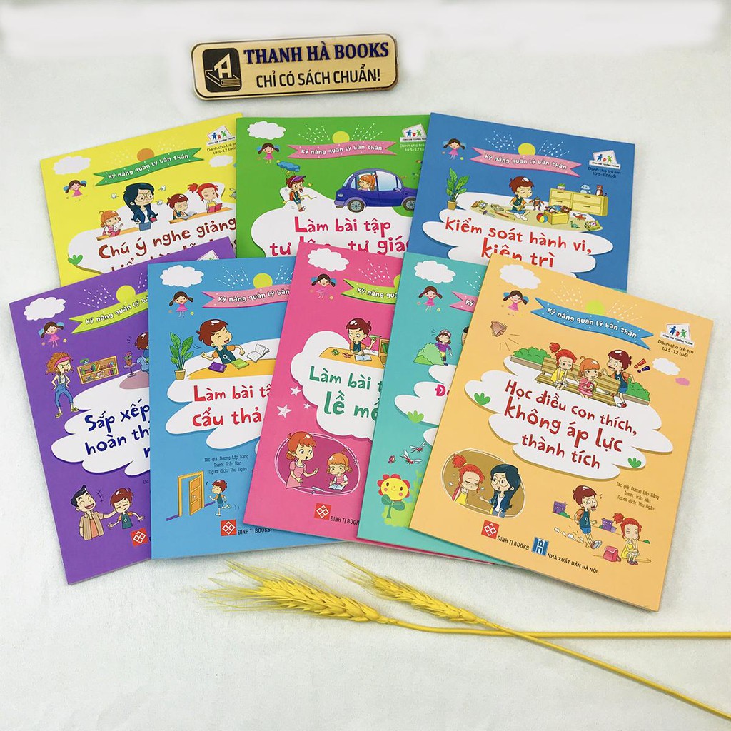 Sách - Kỹ năng quản lý bản thân (Dành cho trẻ em từ 5-12 tuổi) - Bộ 8 quyển