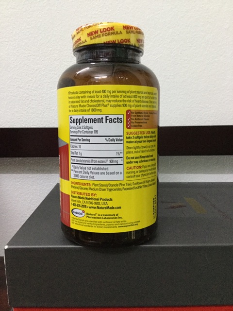 Viên Giảm Cholesterol Trong Máu Nature Made CholestOff Plus 210 viên | Thế Giới Skin Care