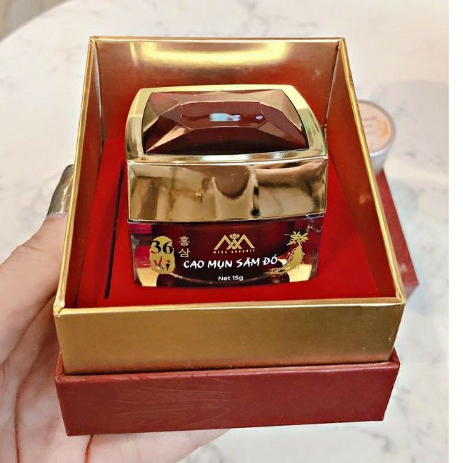 CAO MỤN SÂM ĐỎ 36 VỊ ORANIC 15GR - TẶNG KEM LÀM HỒNG NHŨ HOA