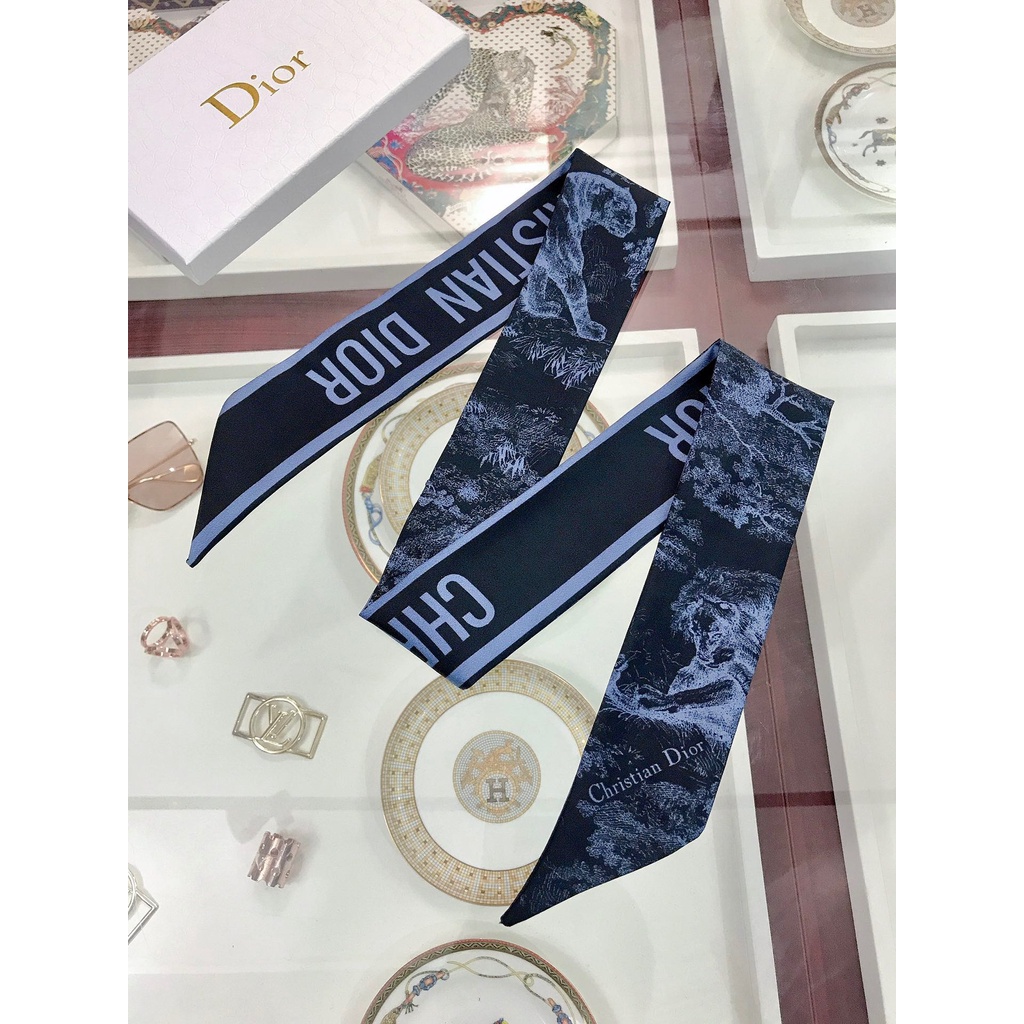 Băng Đô Cài Tóc Ruy Băng Lụa In Họa Tiết Động Vật Thời Trang Cho Nữ