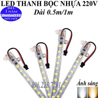 ĐÈN LED THANH ĐIỆN 220V DÀI 50cm/1m. ÁNH SÁNG TRẮNG/VÀNG