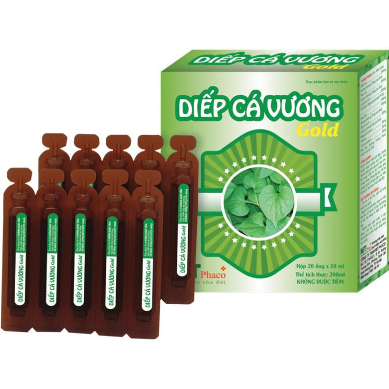 Diếp Cá Vương GOLD - Hỗ trợ Táo Bón Cho Bé - Dạng siro ngọt 20 ống x 10ml