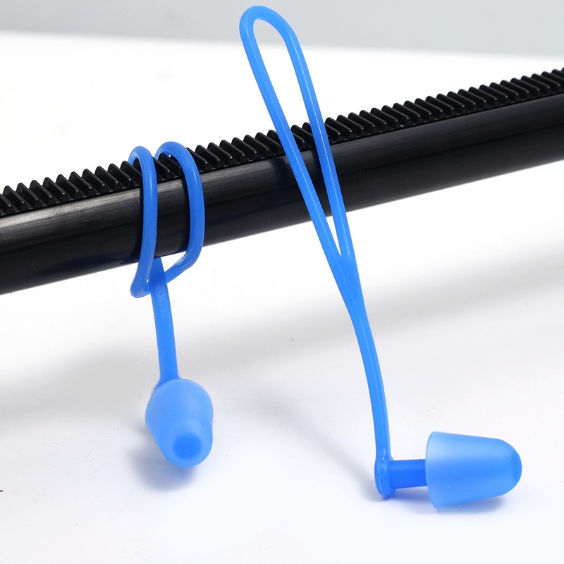 Silicone Nút Bịt Tai Silicon Chống Ồn Chống Thấm Nước Có Dây Đeo Dùng Khi Bơi Lội