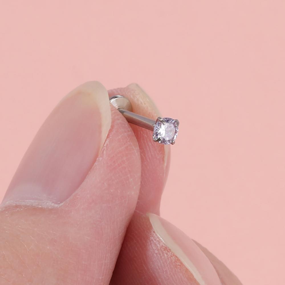 Set 10 / 12 Khuyên Môi 2 / 3 / 4 / 5 / 6mm Bằng Thép Không Gỉ Nhiều Màu Sắc Cá Tính